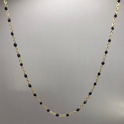 Collier "Perlé" Noir