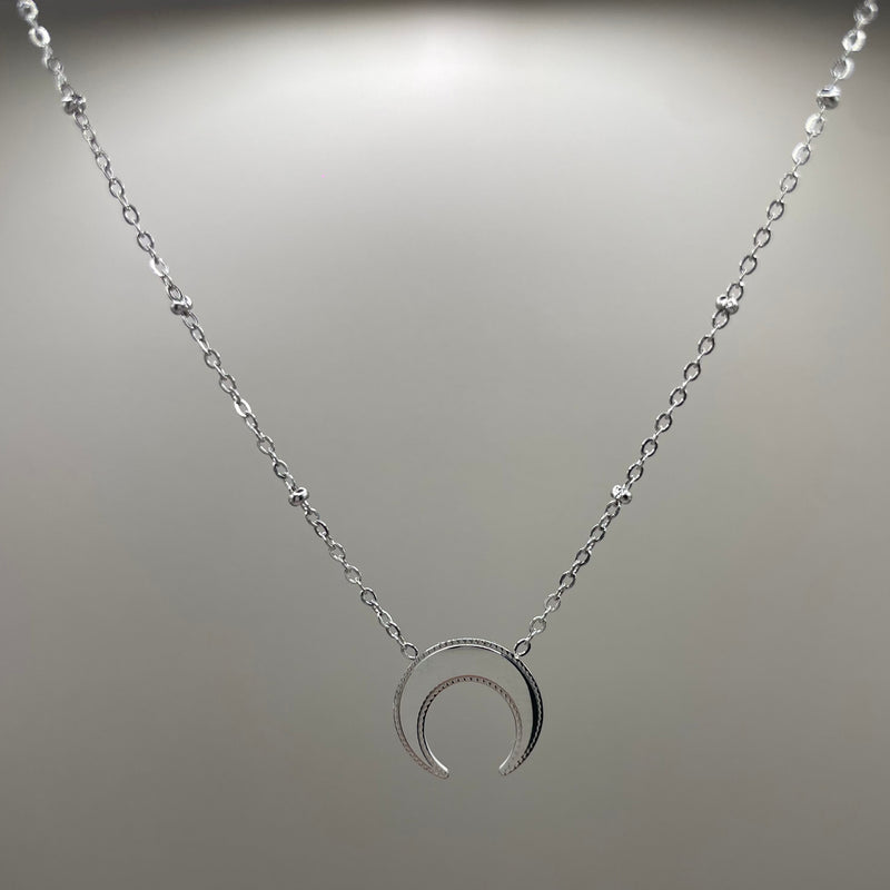 Collier "Lune" Argent