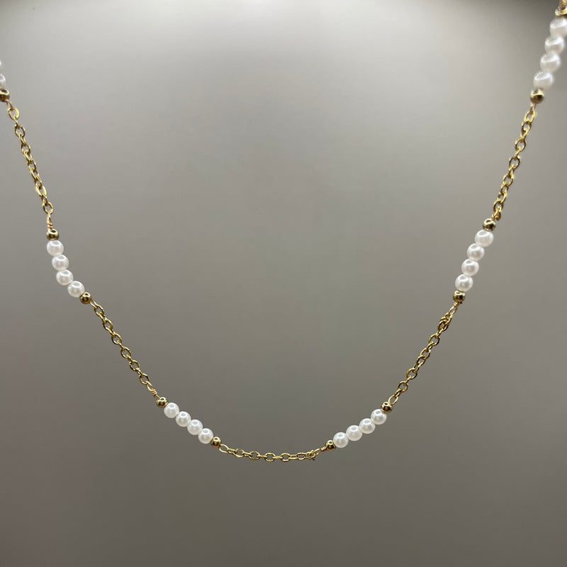 Collier "Nacré" Blanc