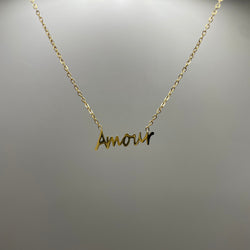 Collier "Amour" Or